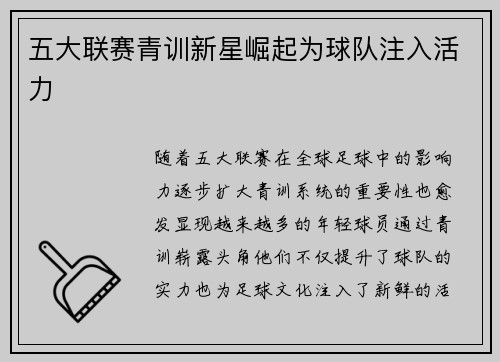 五大联赛青训新星崛起为球队注入活力